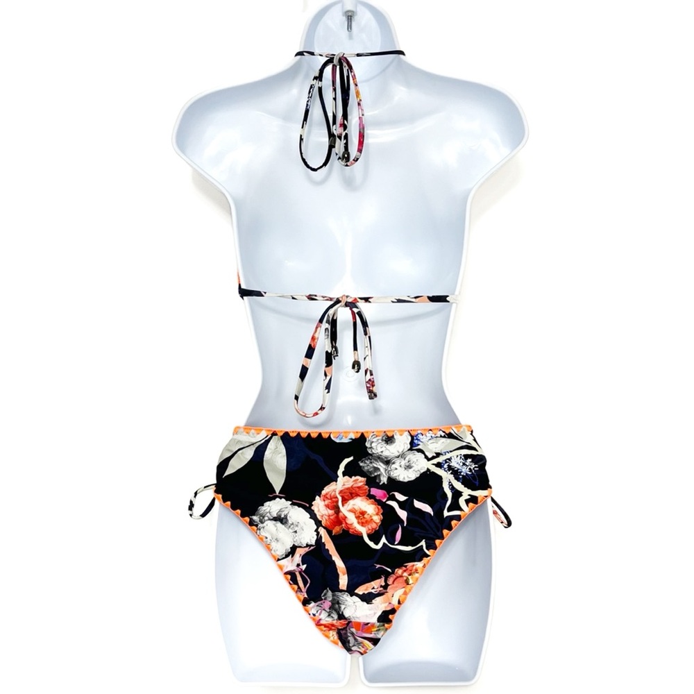 RACHEL Rachel Roy 3 Pc Swim Set Bikini Swimsuit & Matching Coverup - Picture 6 of 13